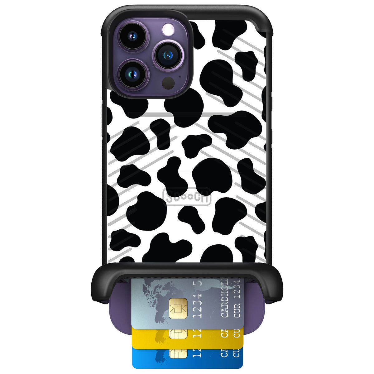 Scooch Wingmate Cow Print for iPhone 14 Pro Max — Case