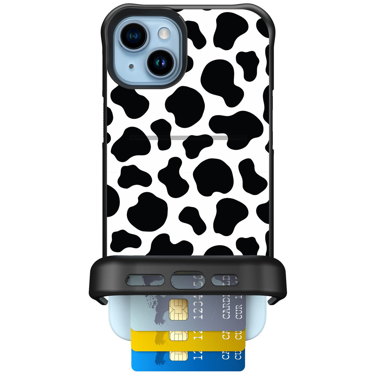Scooch Wingmate Cow Print for iPhone 14 Plus — Case