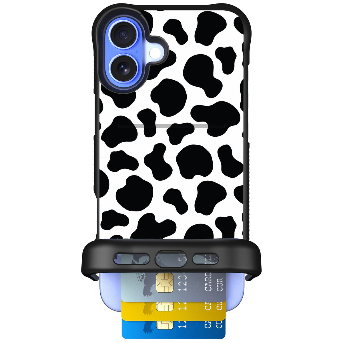 Scooch Wingmate Cow Print for iPhone 16 Plus — Case