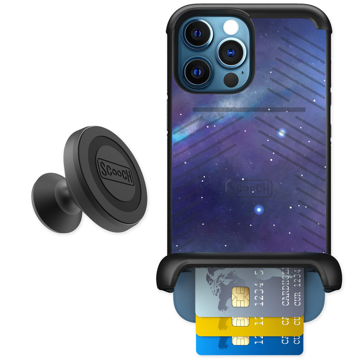 Scooch Wingmate Galaxy for iPhone 12 Pro — Starter Bundle