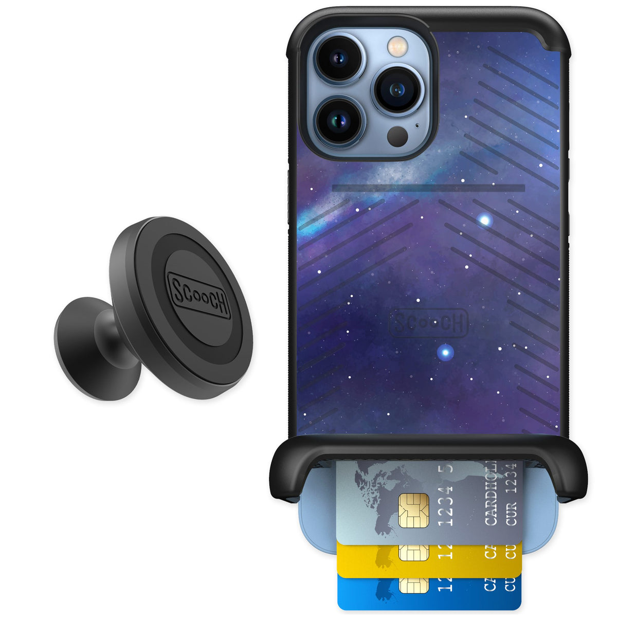 Scooch Wingmate Galaxy for iPhone 13 Pro Max — Starter Bundle