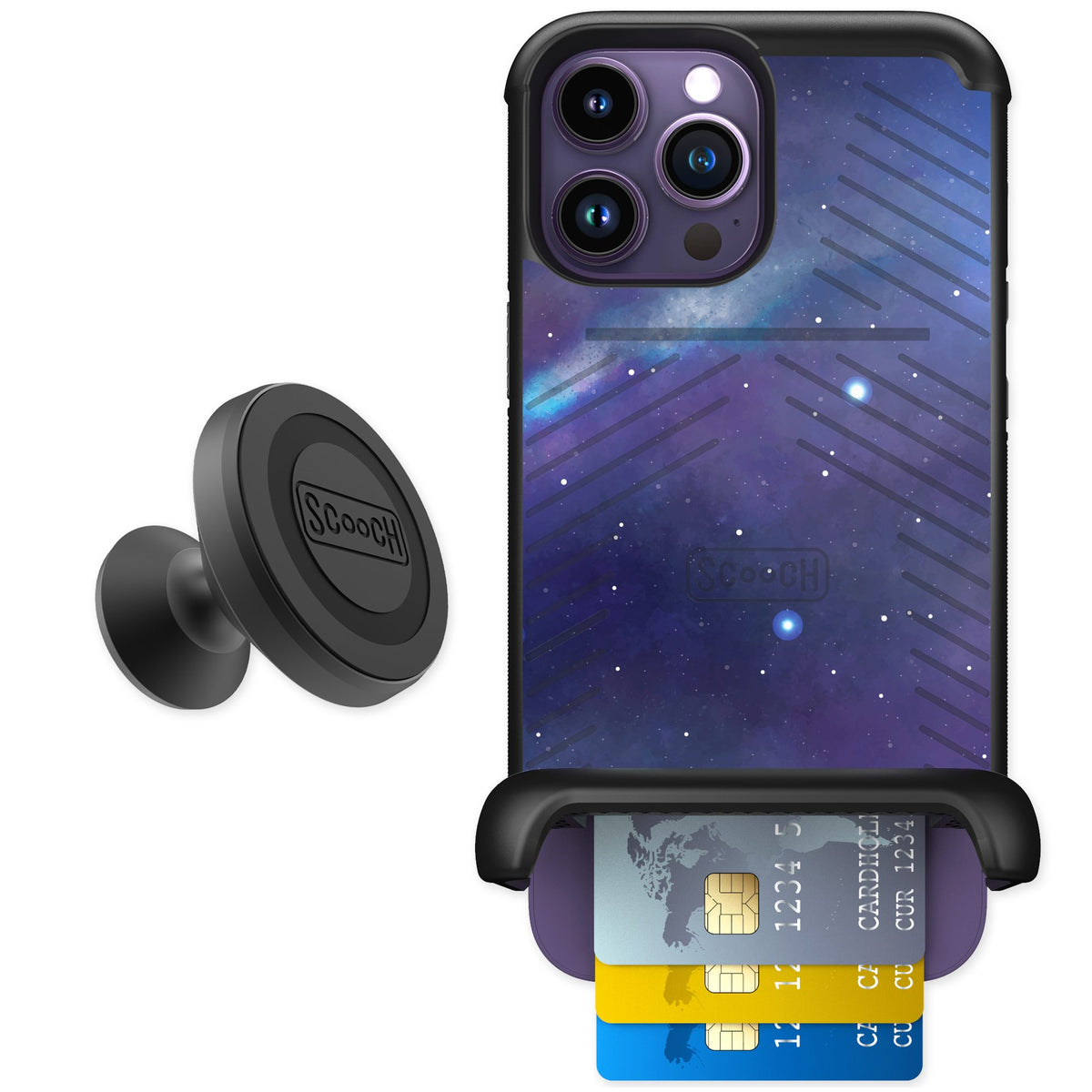 Scooch Wingmate Galaxy for iPhone 14 Pro Max — Starter Bundle