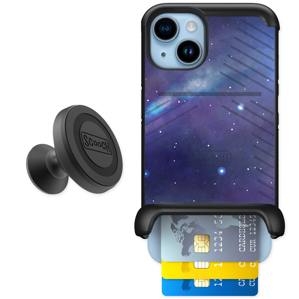 Scooch Wingmate Galaxy for iPhone 14 — Starter Bundle