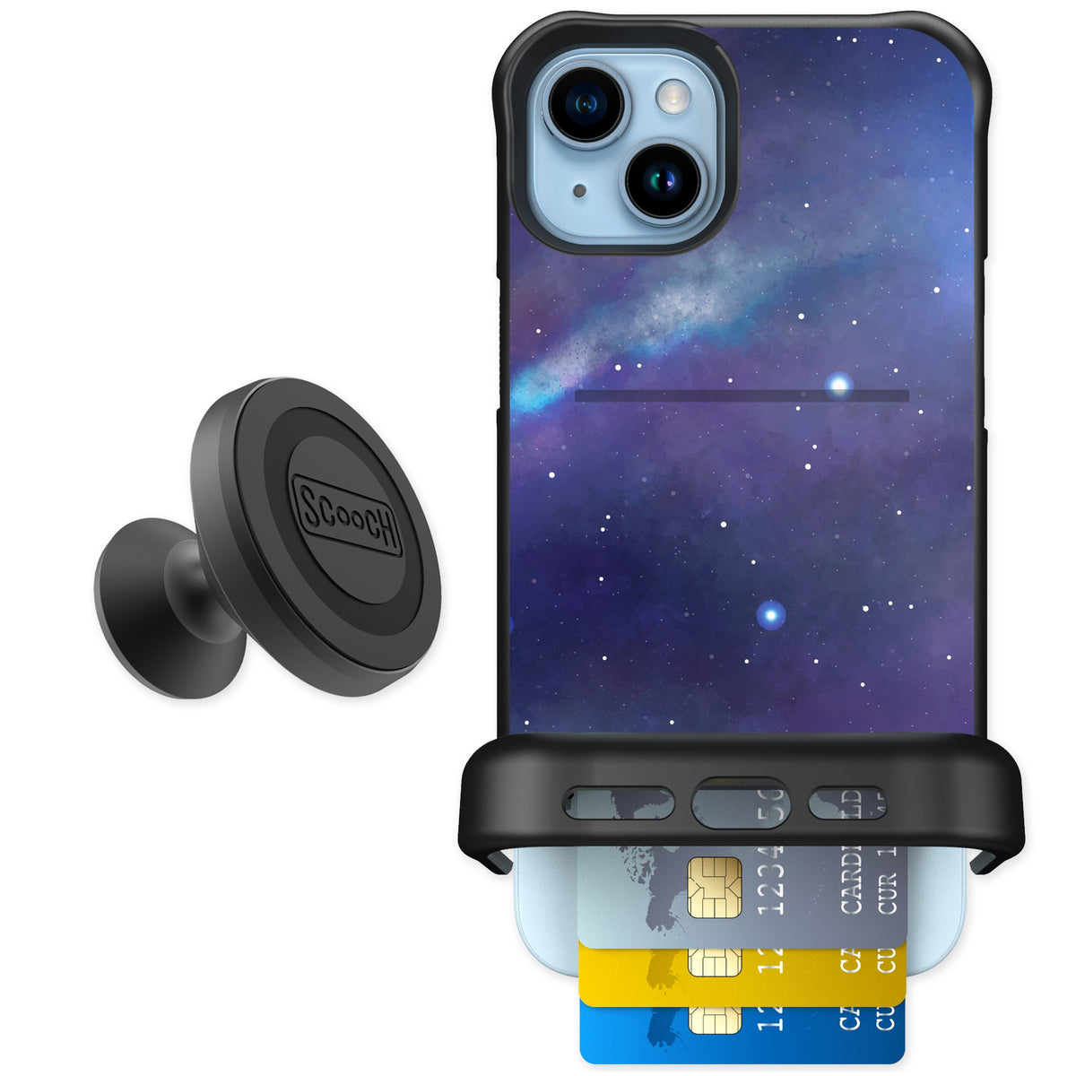 Scooch Wingmate Galaxy for iPhone 14 Plus — Starter Bundle