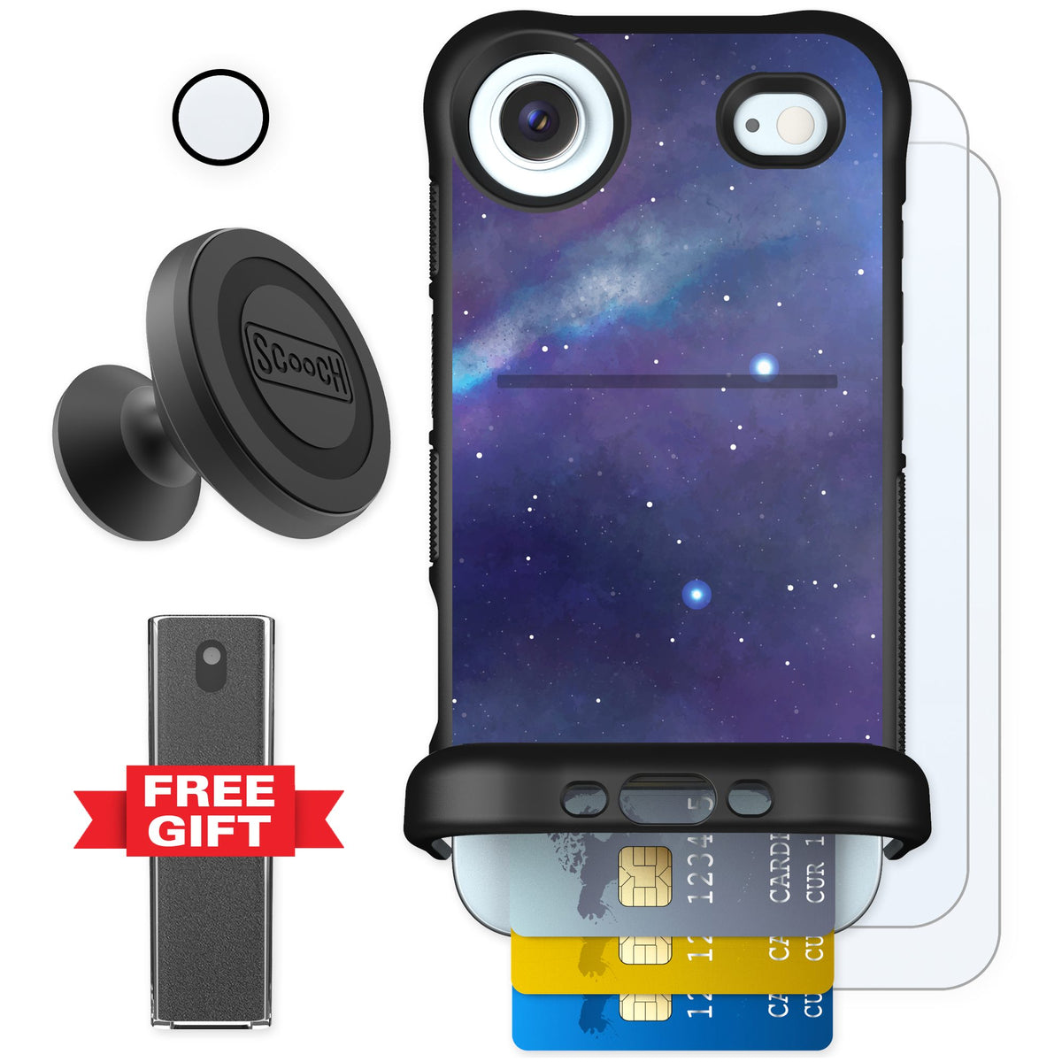 Scooch Wingmate Galaxy for iPhone Air — Defender Bundle