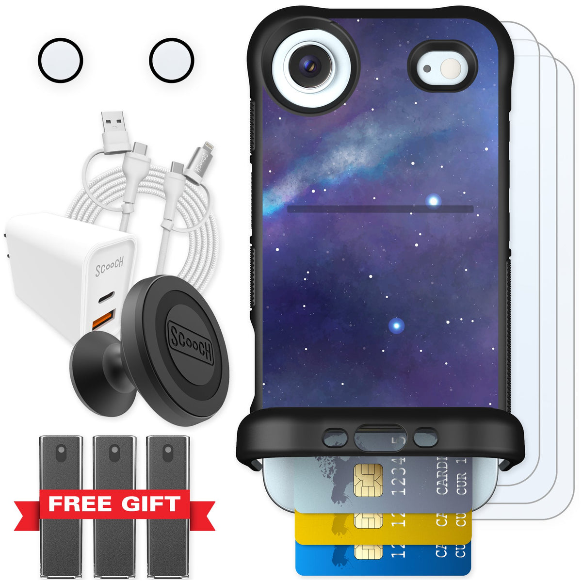 Scooch Wingmate Galaxy for iPhone Air — Ultimate Bundle