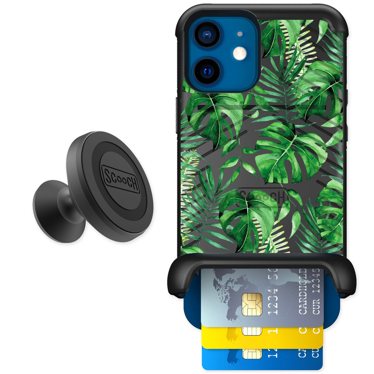 Scooch Wingmate Monstera for iPhone 12 — Starter Bundle
