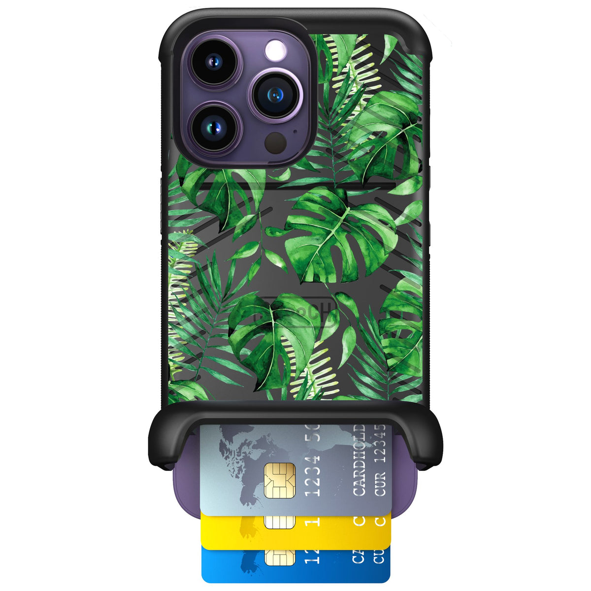 Scooch Wingmate Monstera for iPhone 14 Pro — Case