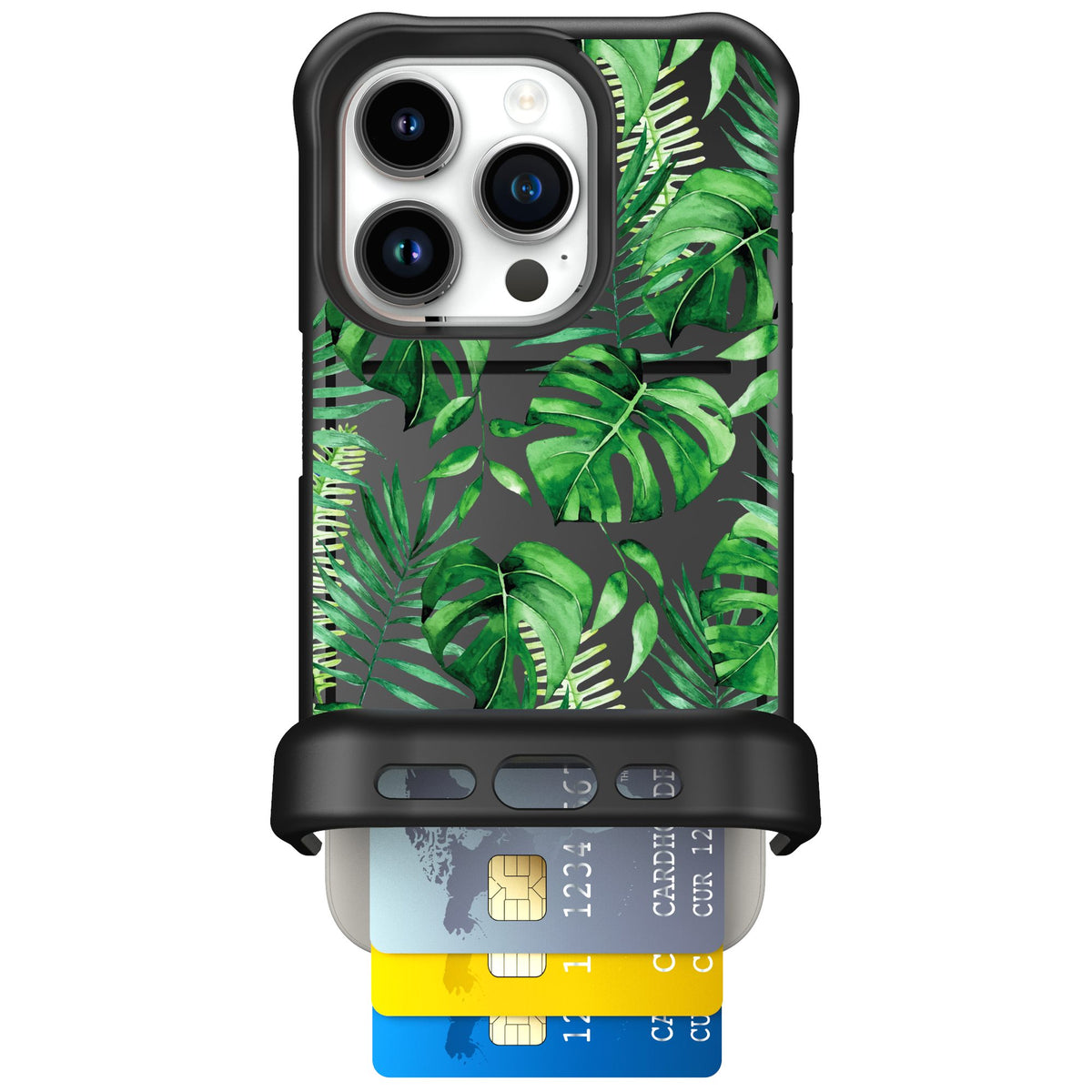 Scooch Wingmate Monstera for iPhone 15 Pro — Case
