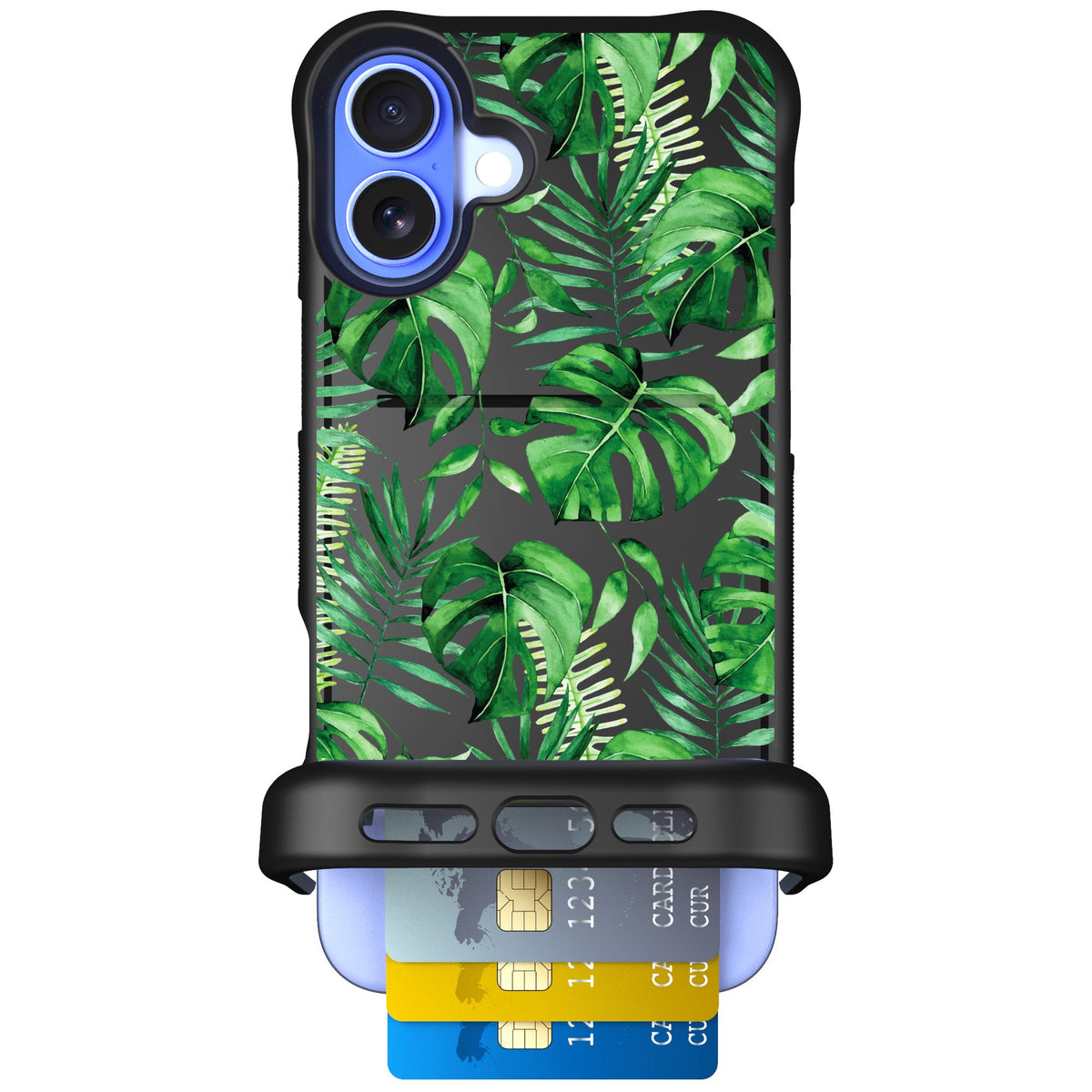 Scooch Wingmate Monstera for iPhone 16 Plus — Case