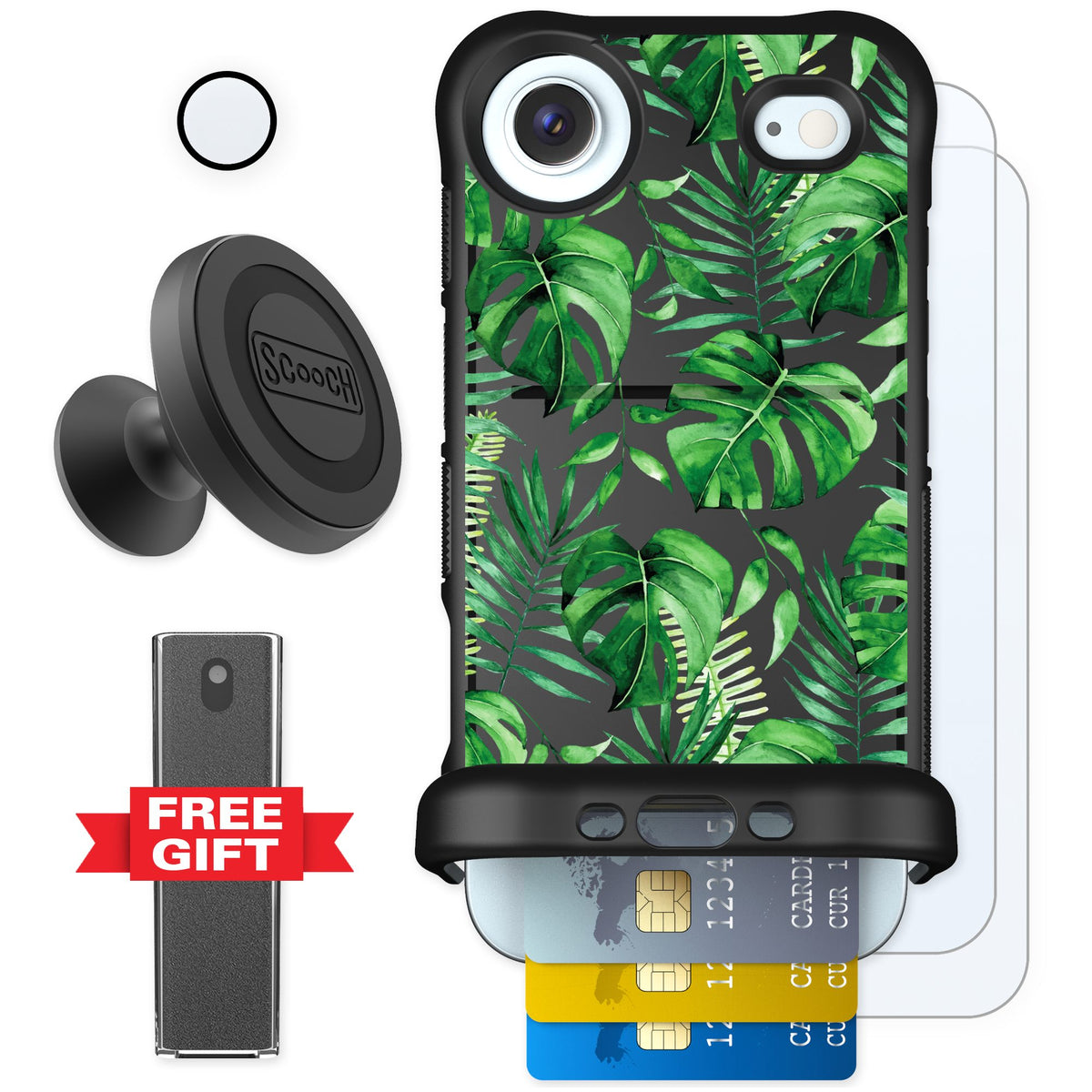 Scooch Wingmate Monstera for iPhone Air — Defender Bundle