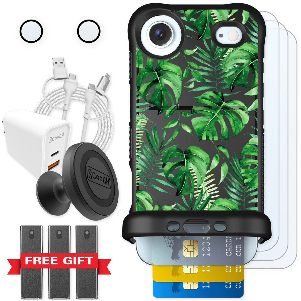 Scooch Wingmate Monstera for iPhone Air — Ultimate Bundle