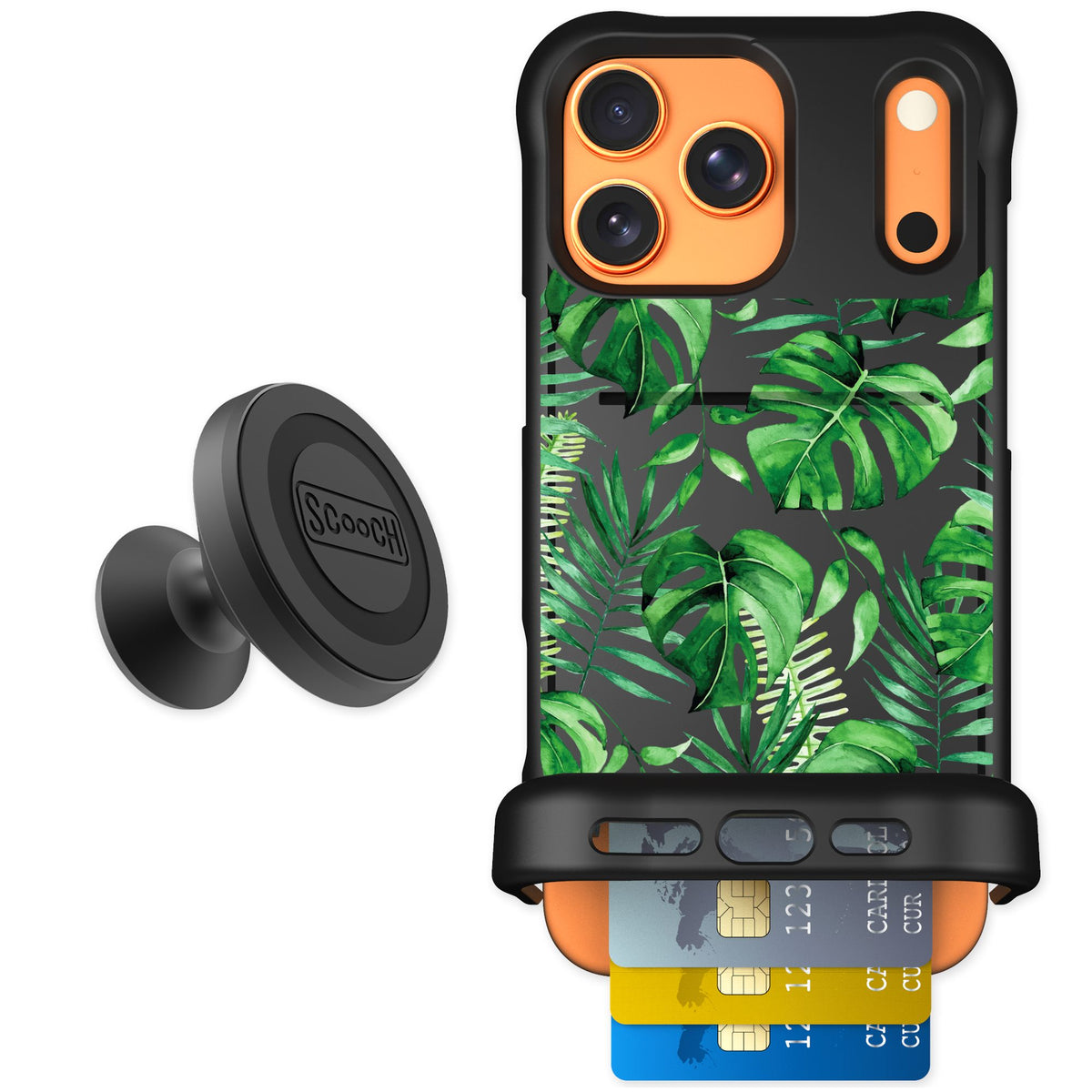 Scooch Wingmate Monstera for iPhone 17 Pro Max — Starter Bundle