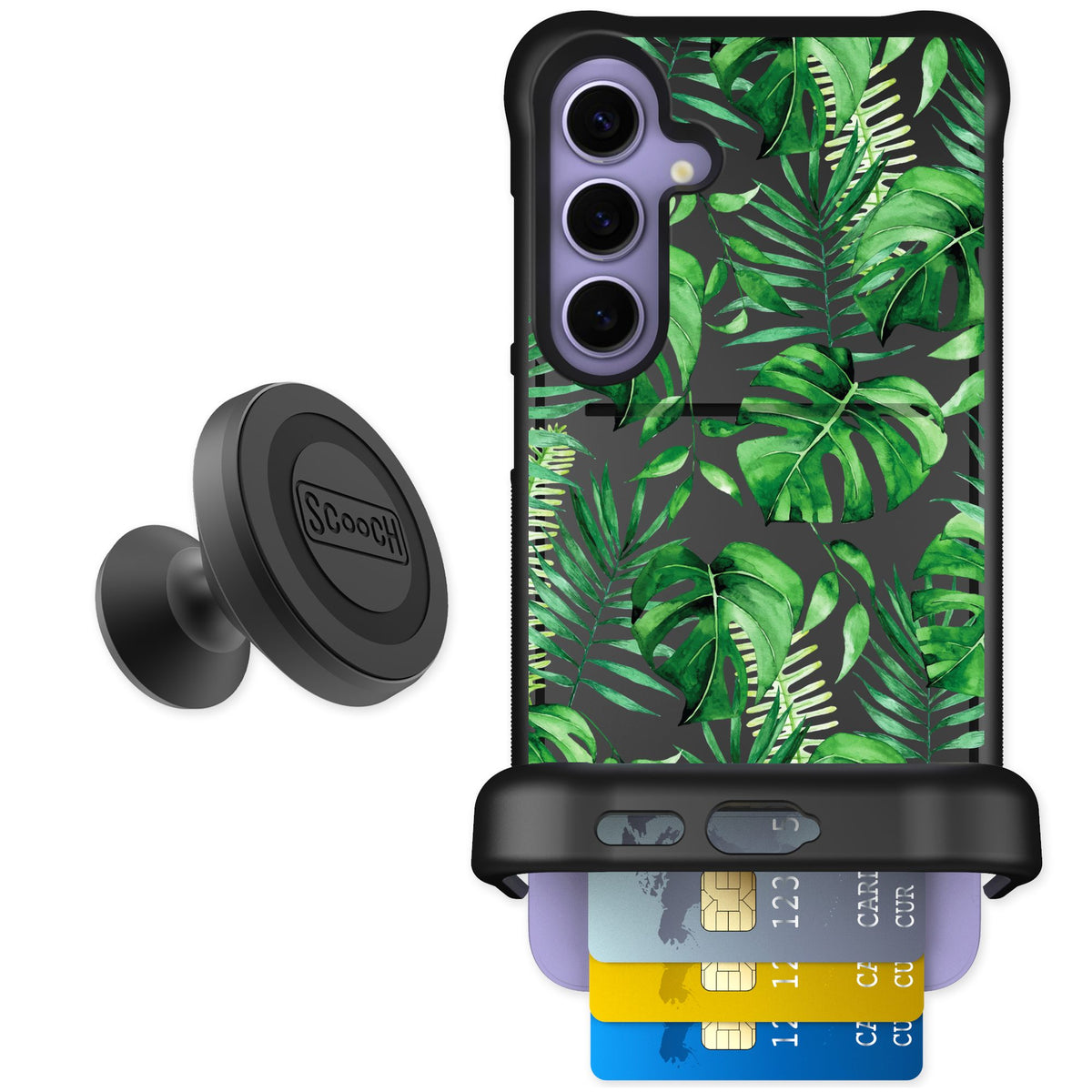 Scooch Wingmate Monstera for Galaxy S24+ — Starter Bundle