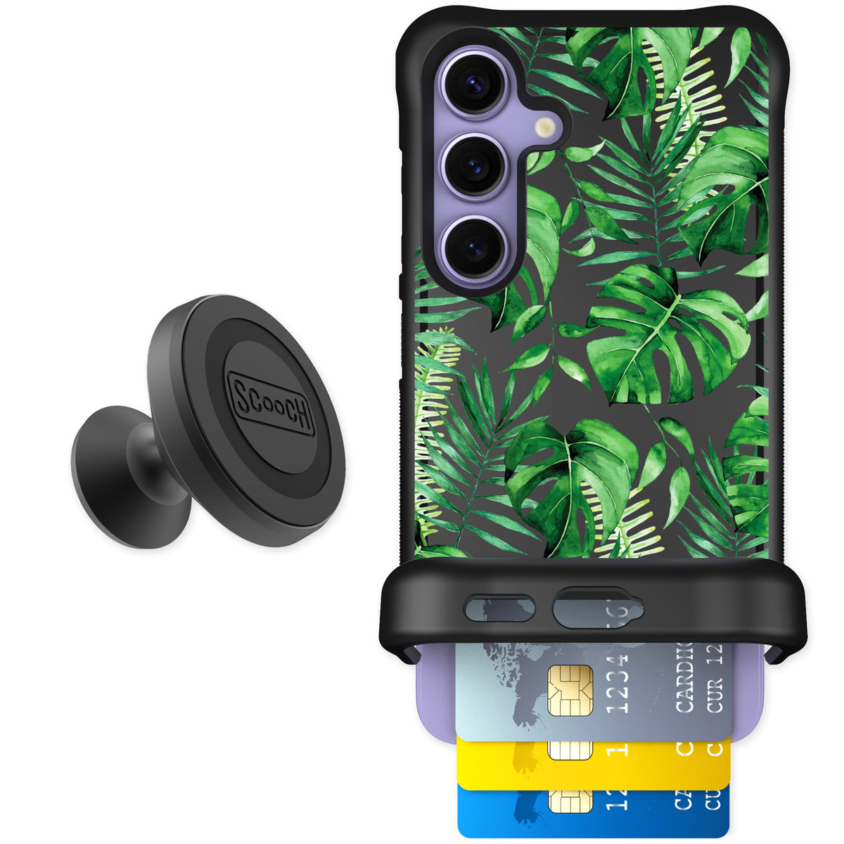 Scooch Wingmate Monstera for Galaxy S24 — Starter Bundle