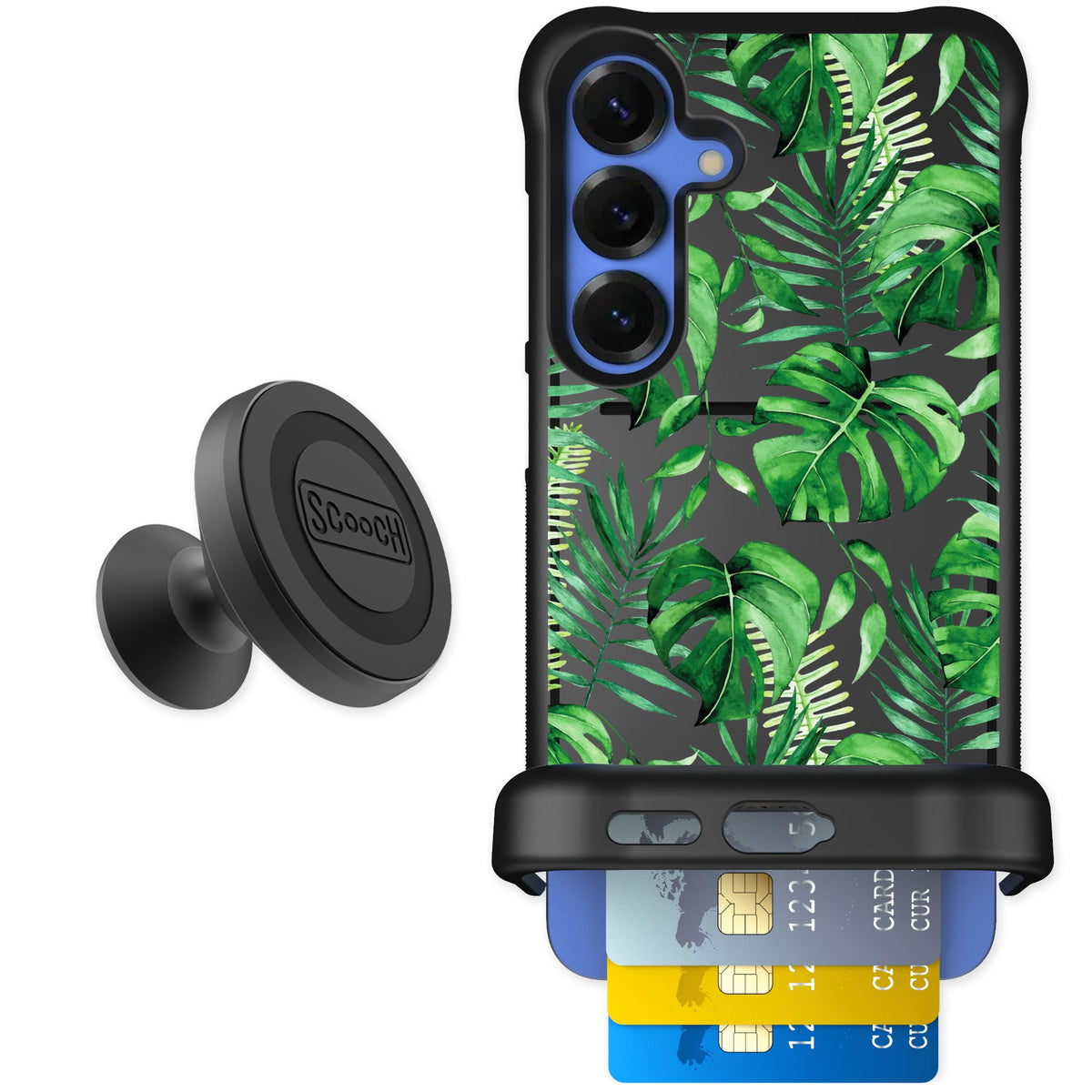 Scooch Wingmate Monstera for Galaxy S25+ — Starter Bundle