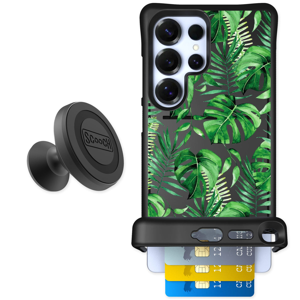Scooch Wingmate Monstera for Galaxy S25 Ultra — Starter Bundle