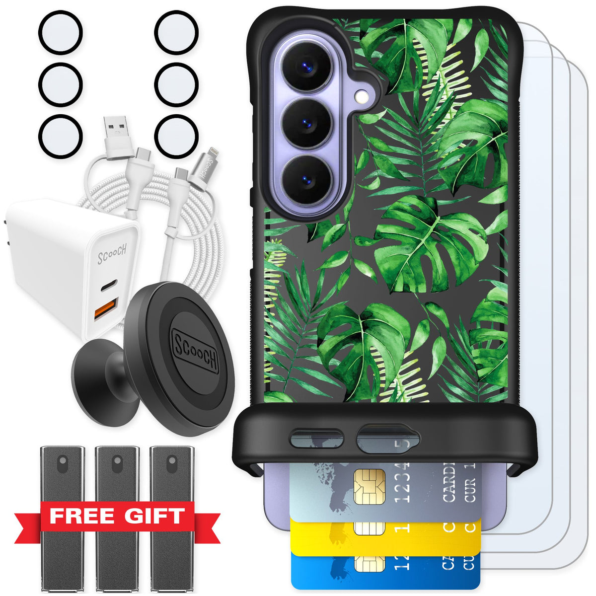 Scooch Wingmate Monstera for Galaxy S26 — Ultimate Bundle