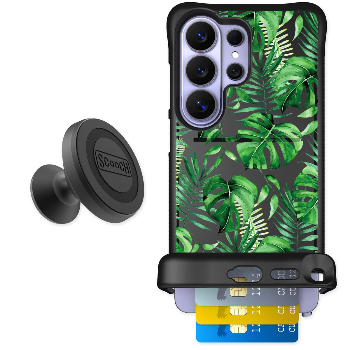 Scooch Wingmate Monstera for Galaxy S26 Ultra — Starter Bundle