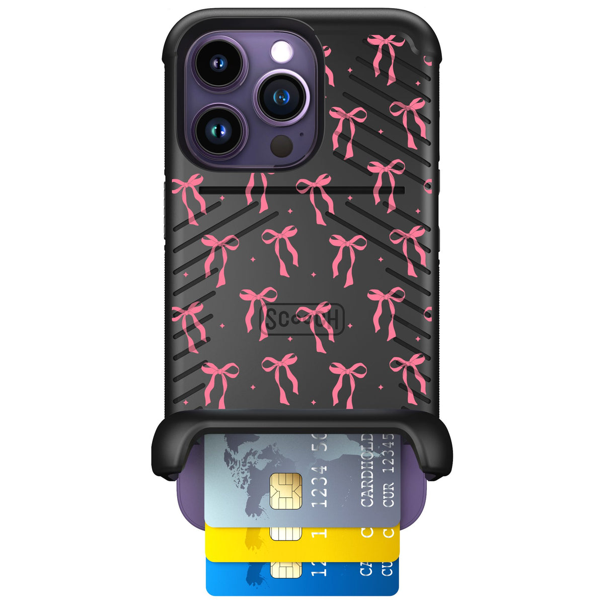 Scooch Wingmate Pink Bows for iPhone 14 Pro — Case