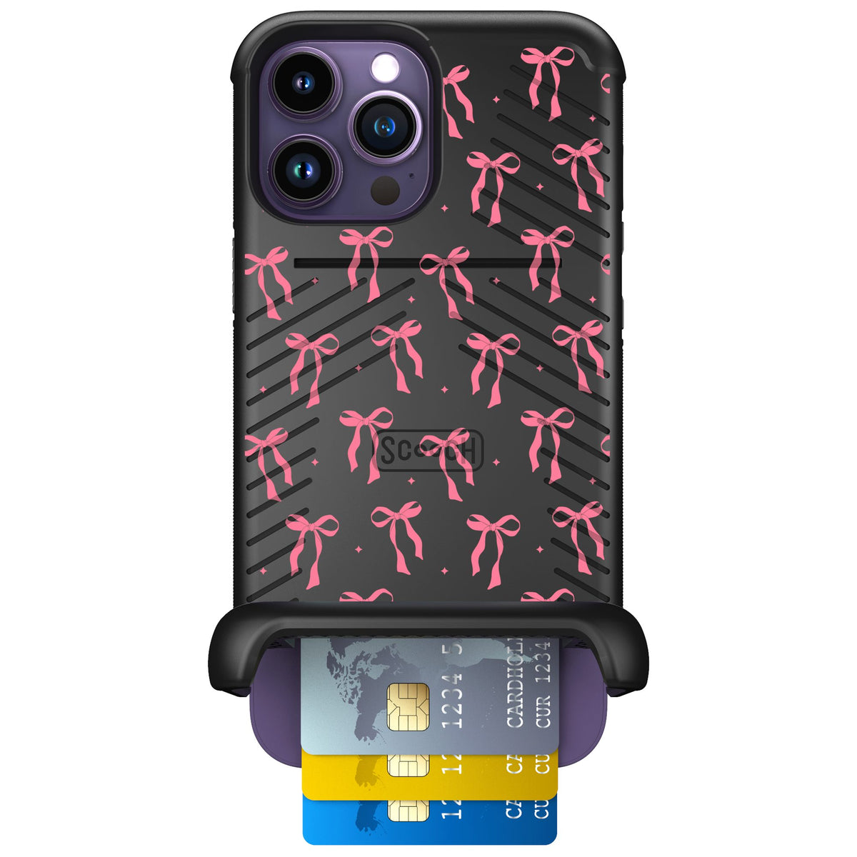 Scooch Wingmate Pink Bows for iPhone 14 Pro Max — Case
