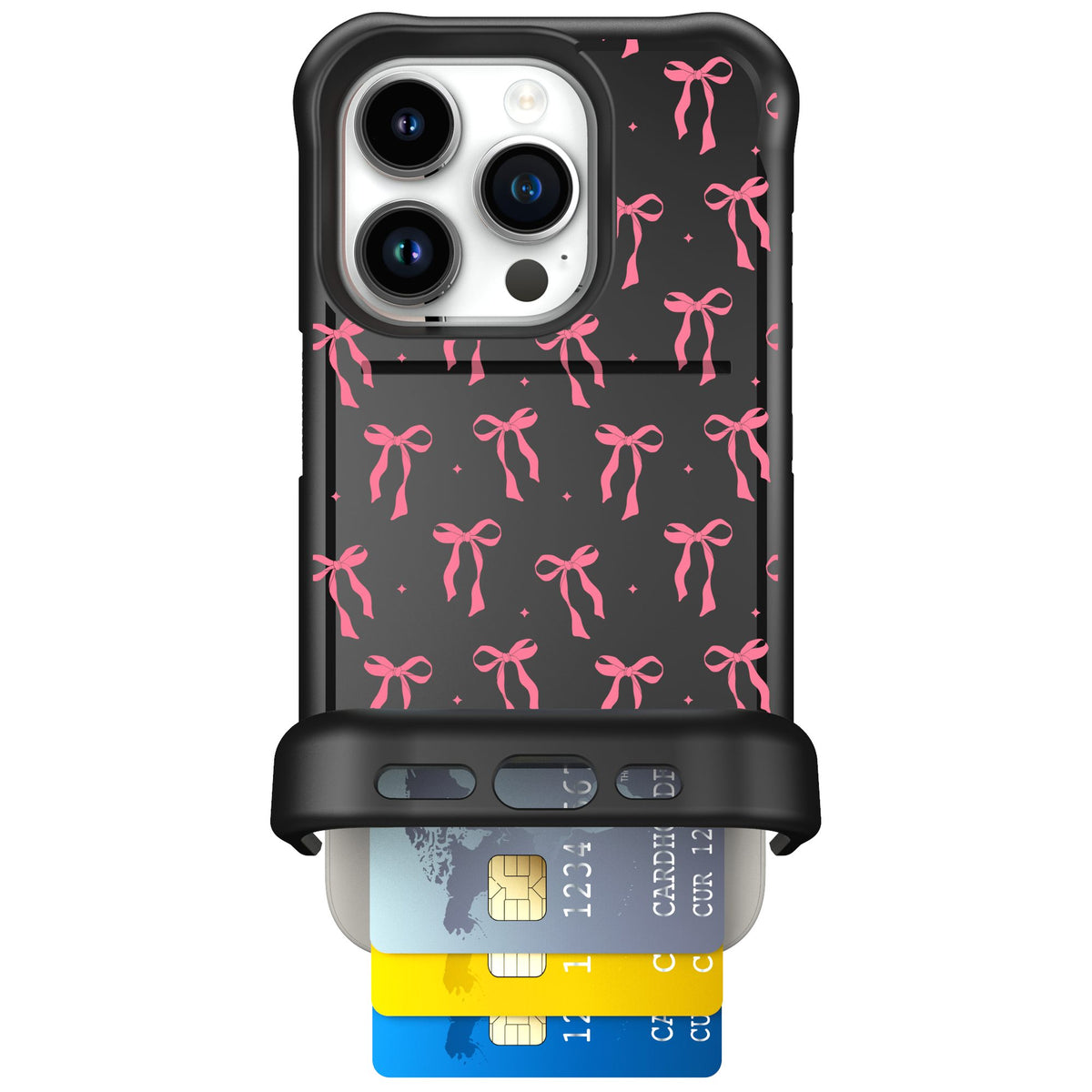 Scooch Wingmate Pink Bows for iPhone 15 Pro — Case