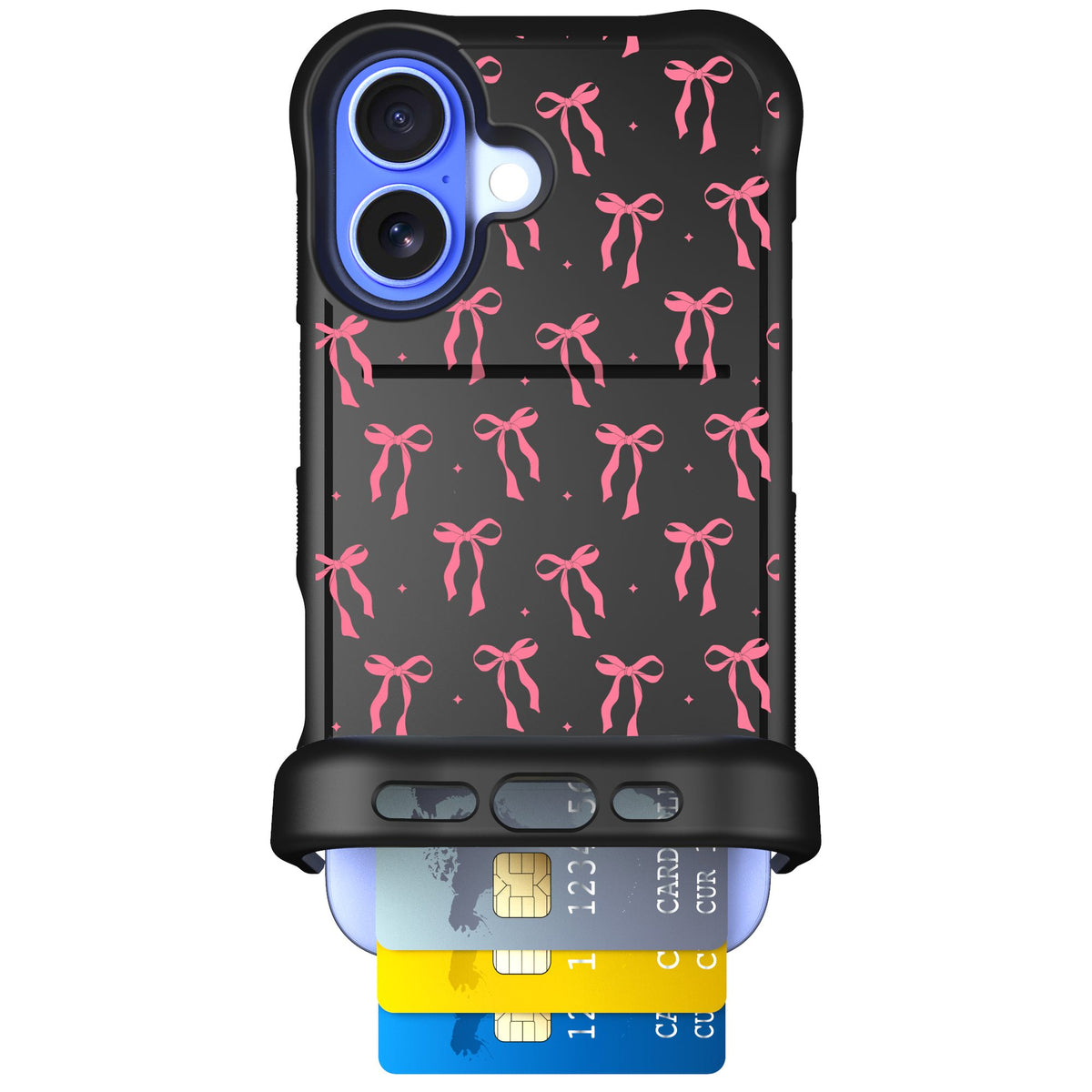 Scooch Wingmate Pink Bows for iPhone 16 — Case