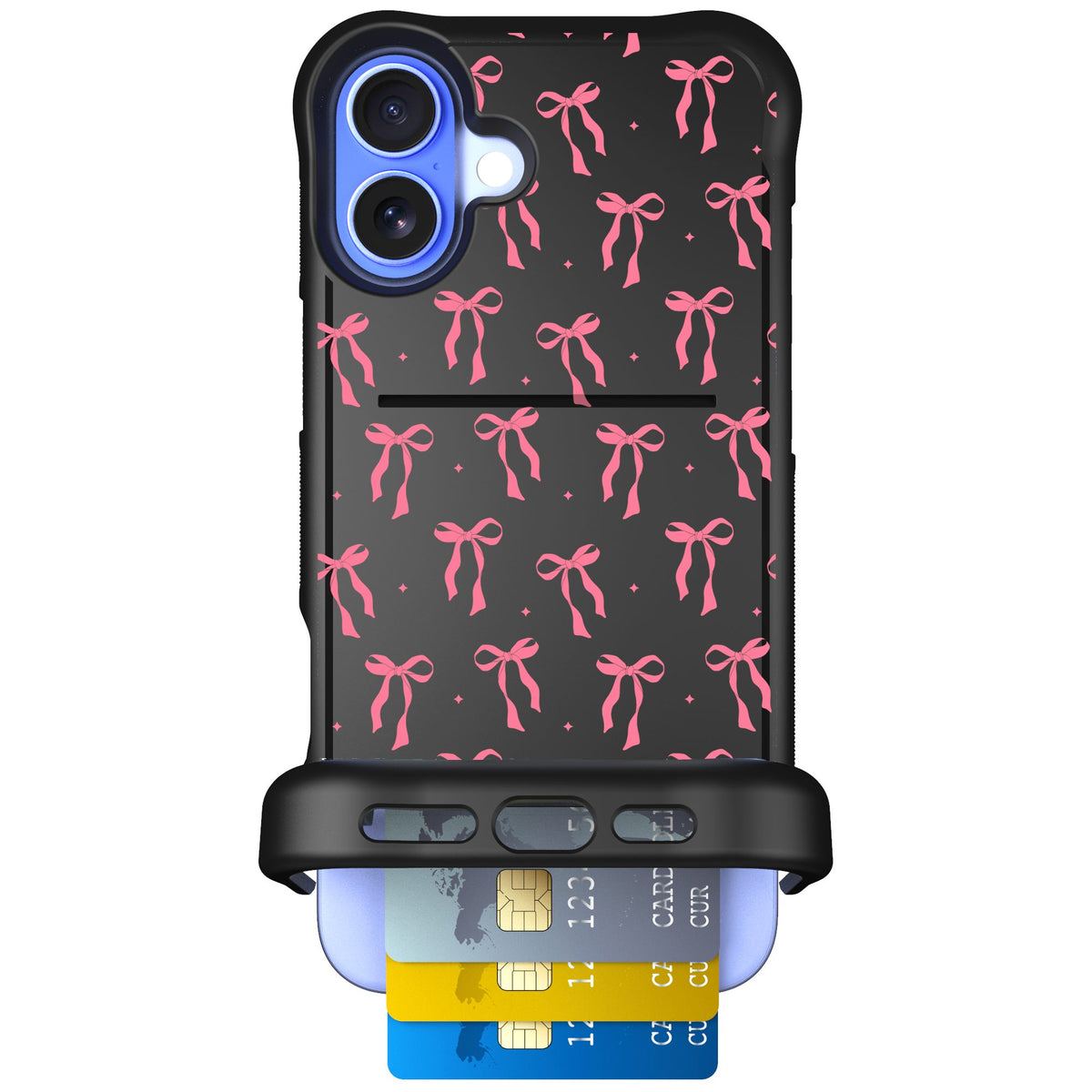 Scooch Wingmate Pink Bows for iPhone 16 Plus — Case