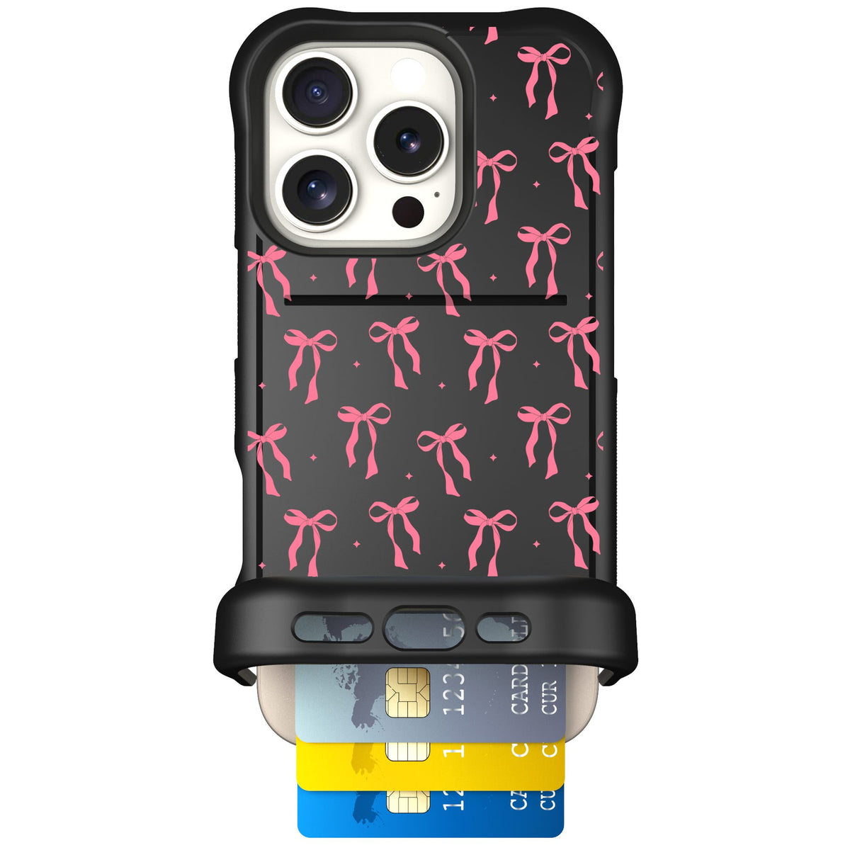 Scooch Wingmate Pink Bows for iPhone 16 Pro — Case