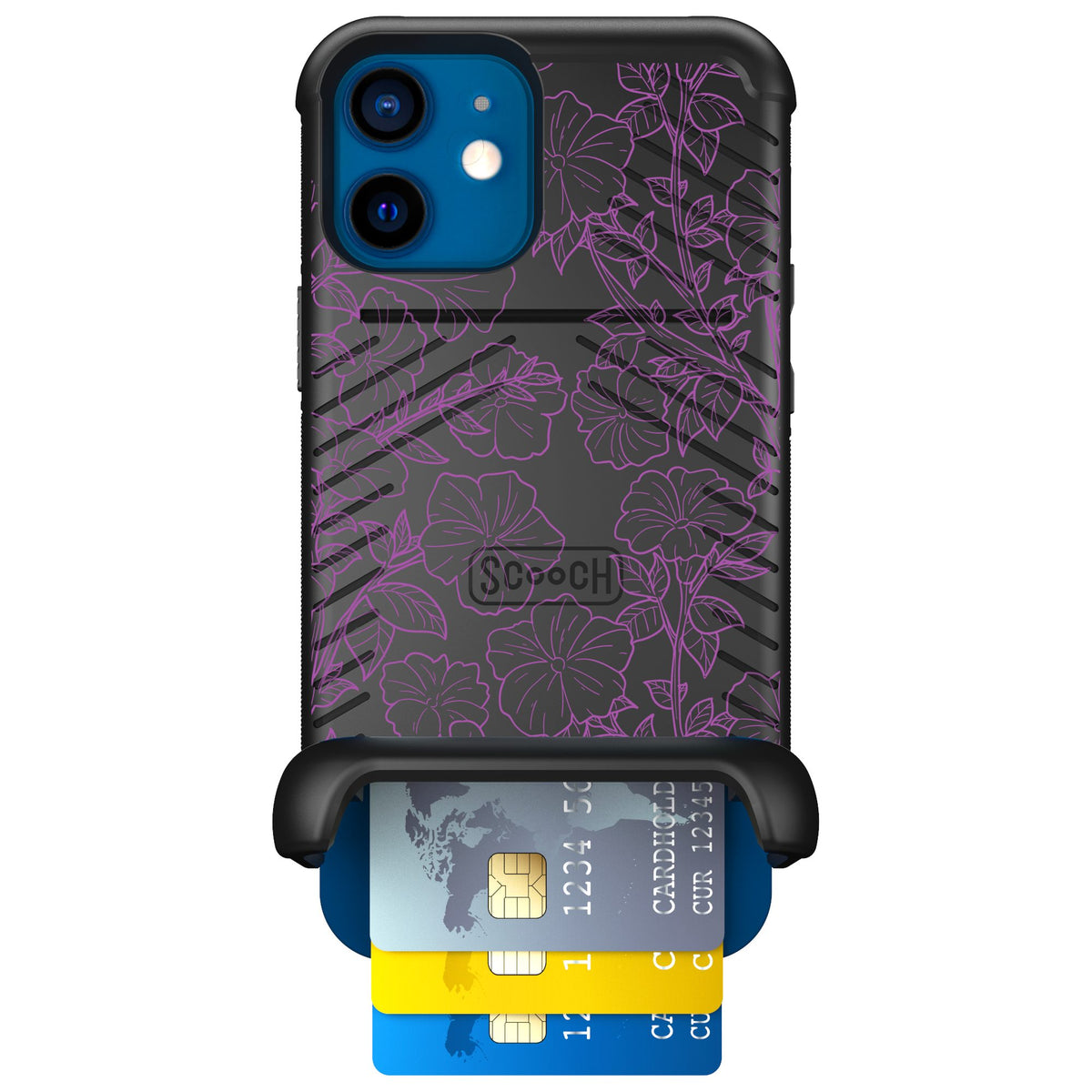 Scooch Wingmate Purple Petunias for iPhone 12 — Case