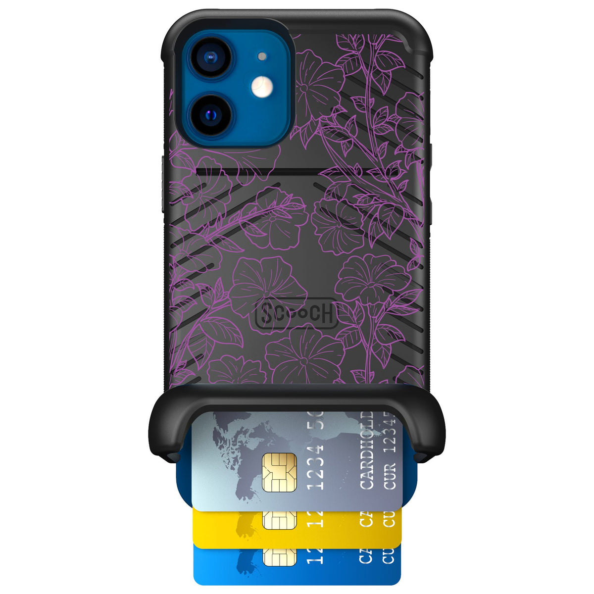 Scooch Wingmate Purple Petunias for iPhone 12 mini — Case