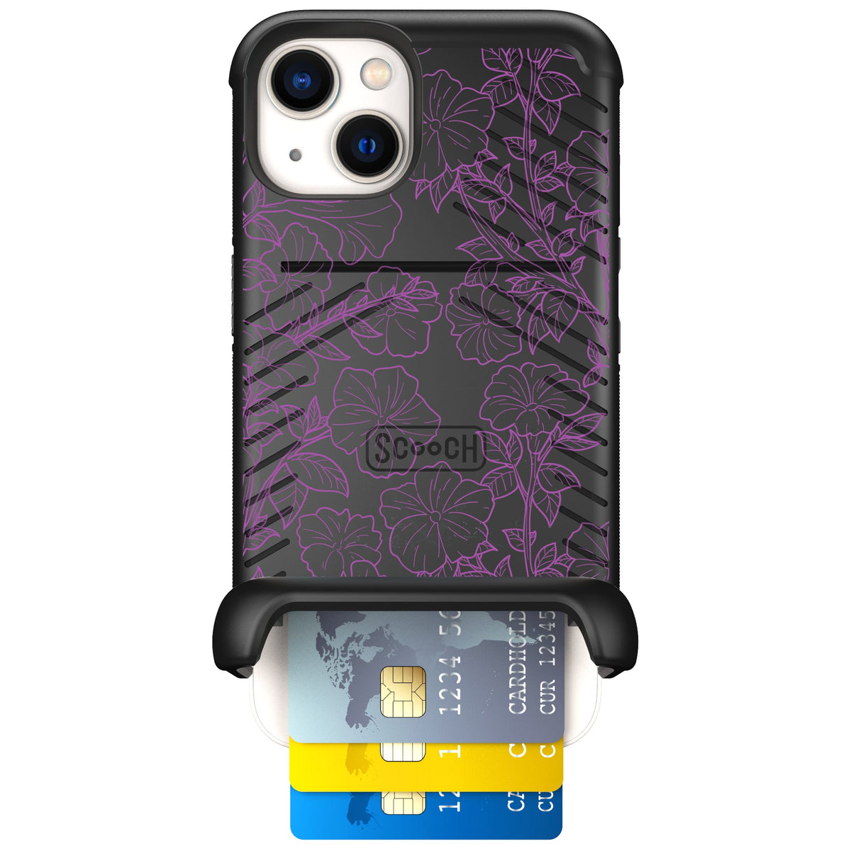 Scooch Wingmate Purple Petunias for iPhone 13 — Case