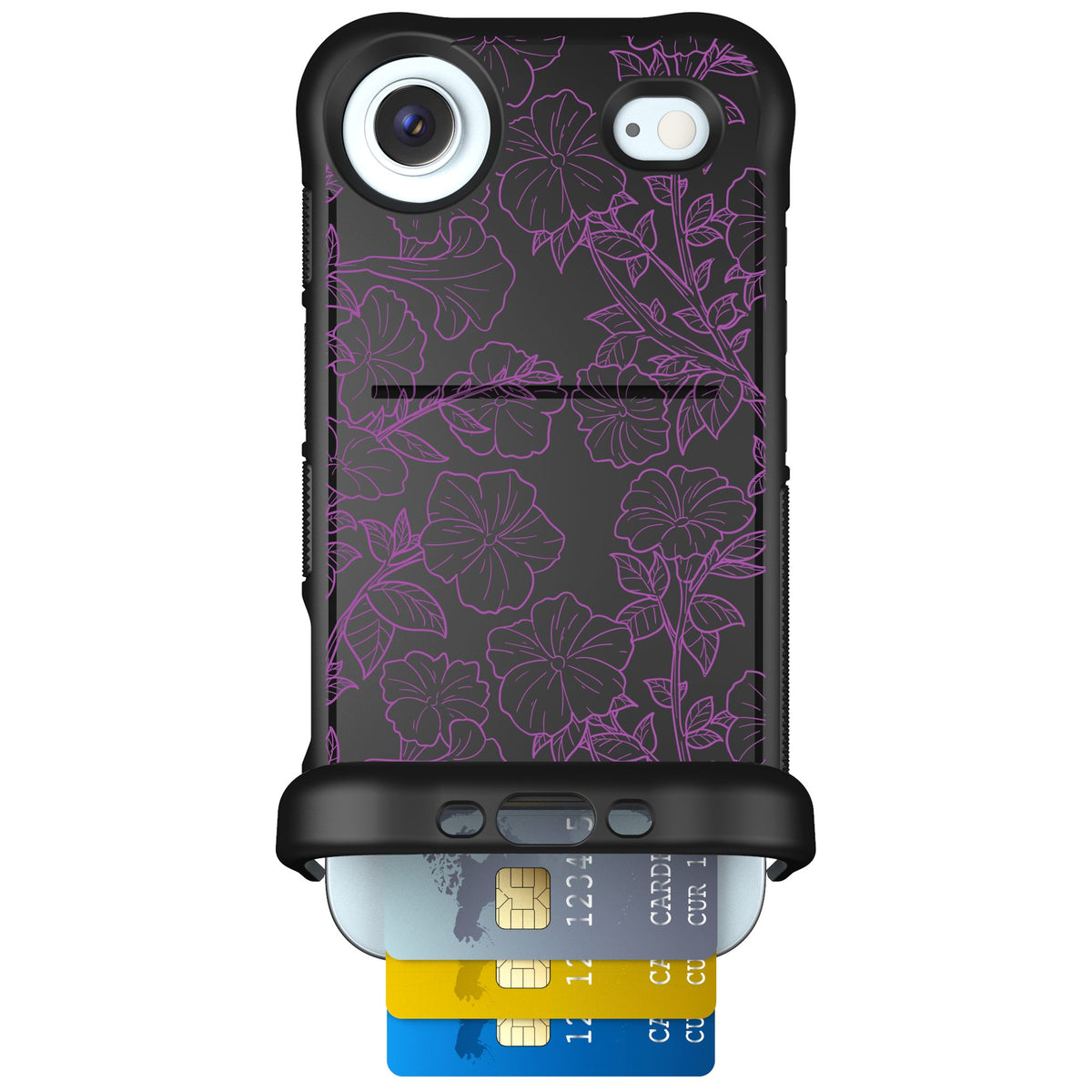 Scooch Wingmate Purple Petunias for iPhone Air — Case