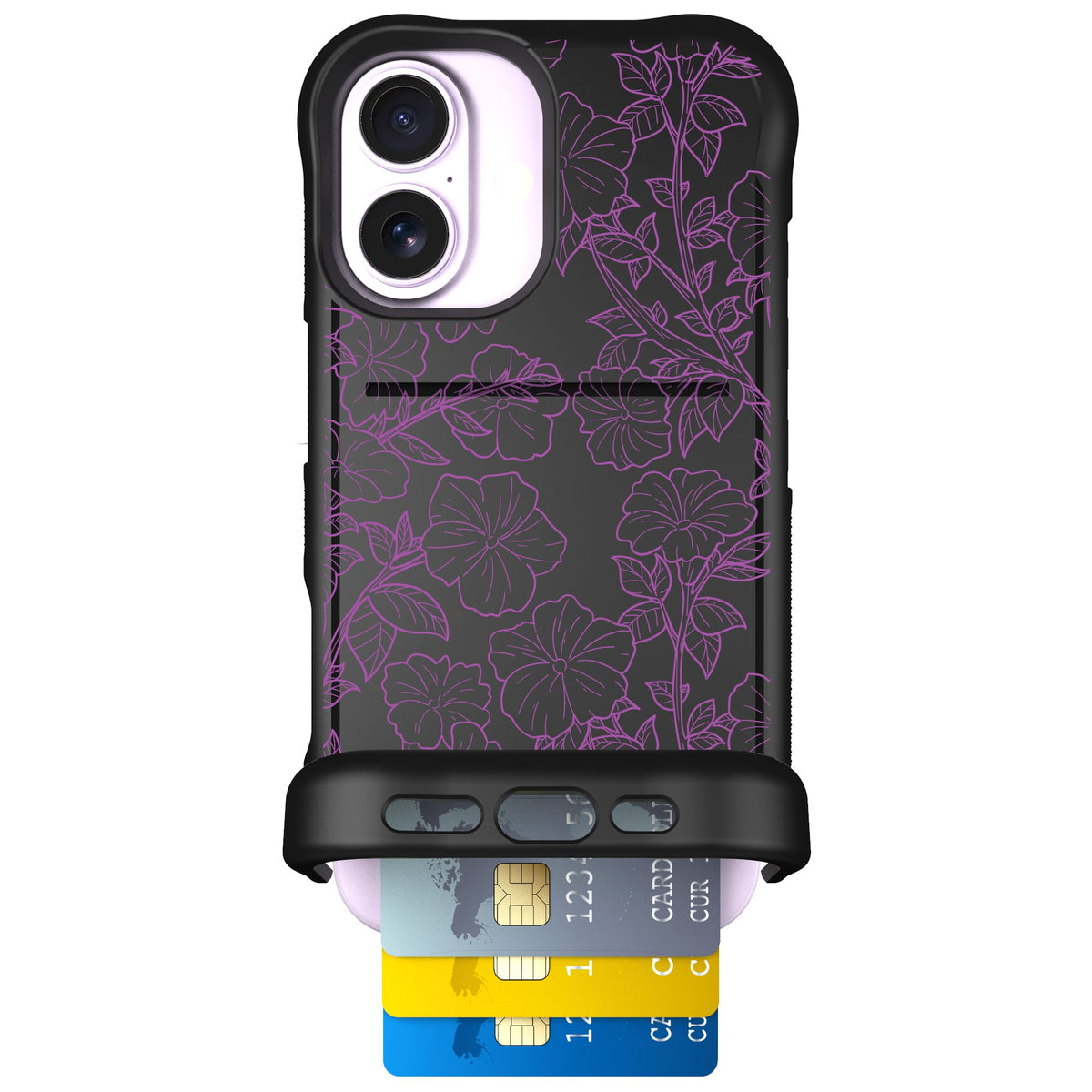 Scooch Wingmate Purple Petunias for iPhone 17 — Case