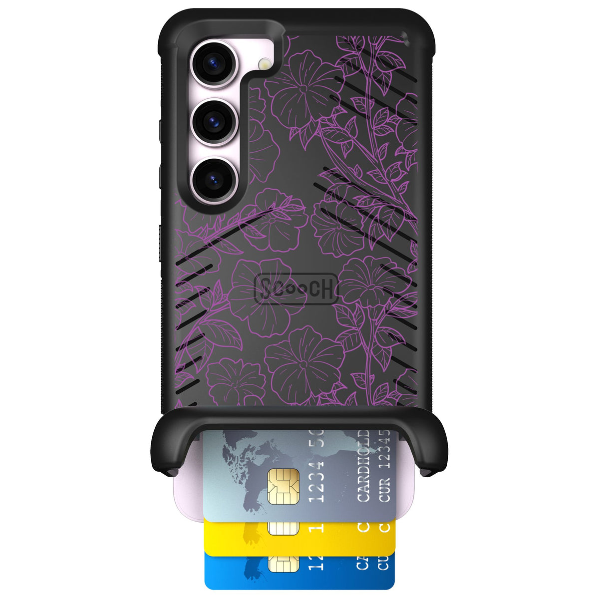 Scooch Wingmate Purple Petunias for Galaxy S23 — Case