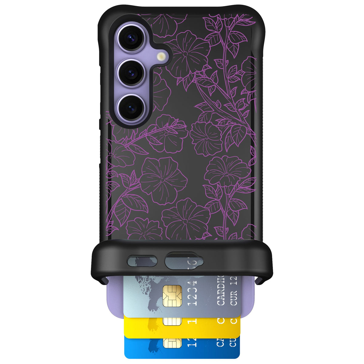 Scooch Wingmate Purple Petunias for Galaxy S24 — Case