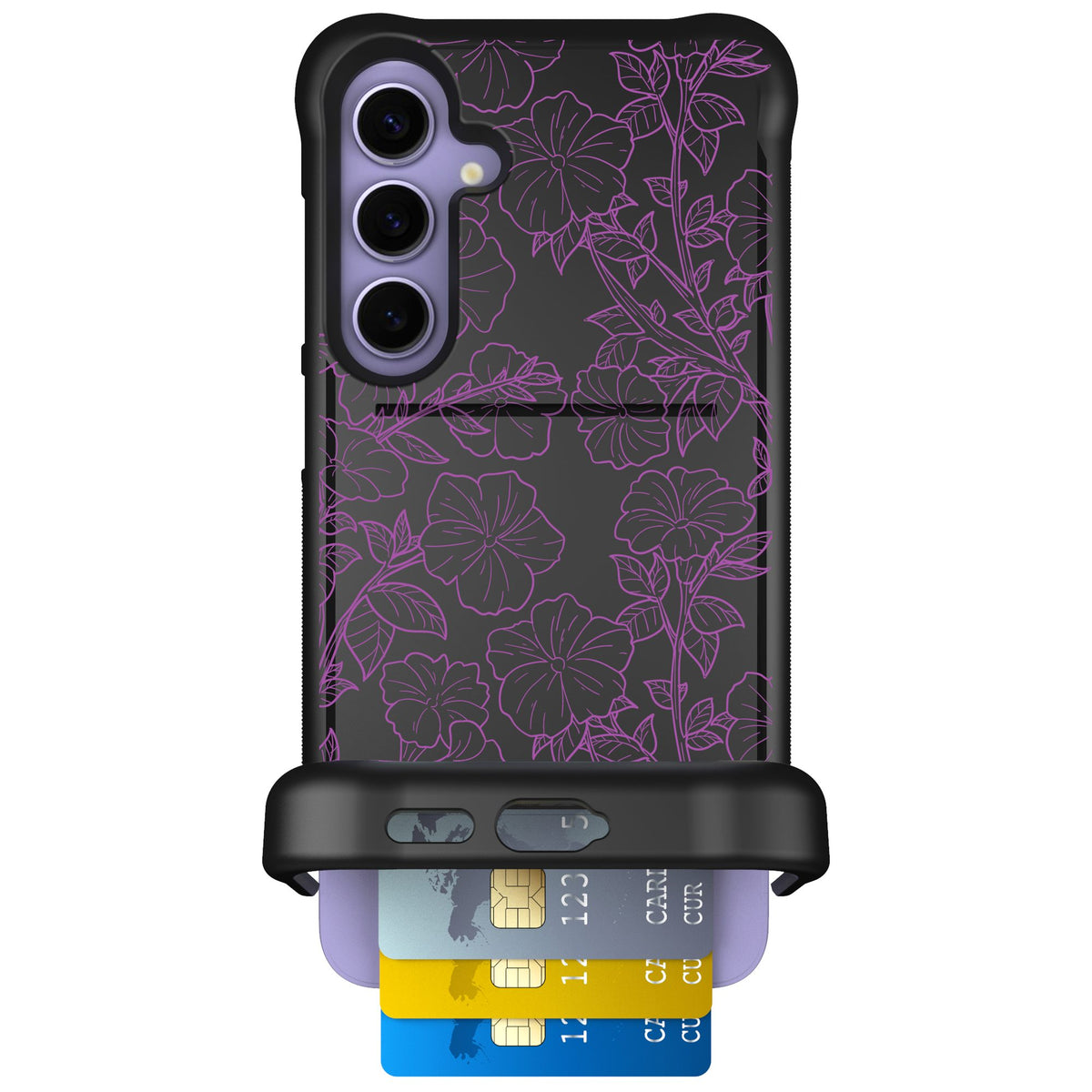 Scooch Wingmate Purple Petunias for Galaxy S24+ — Case