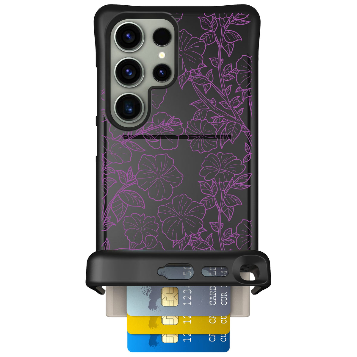 Scooch Wingmate Purple Petunias for Galaxy S24 Ultra — Case