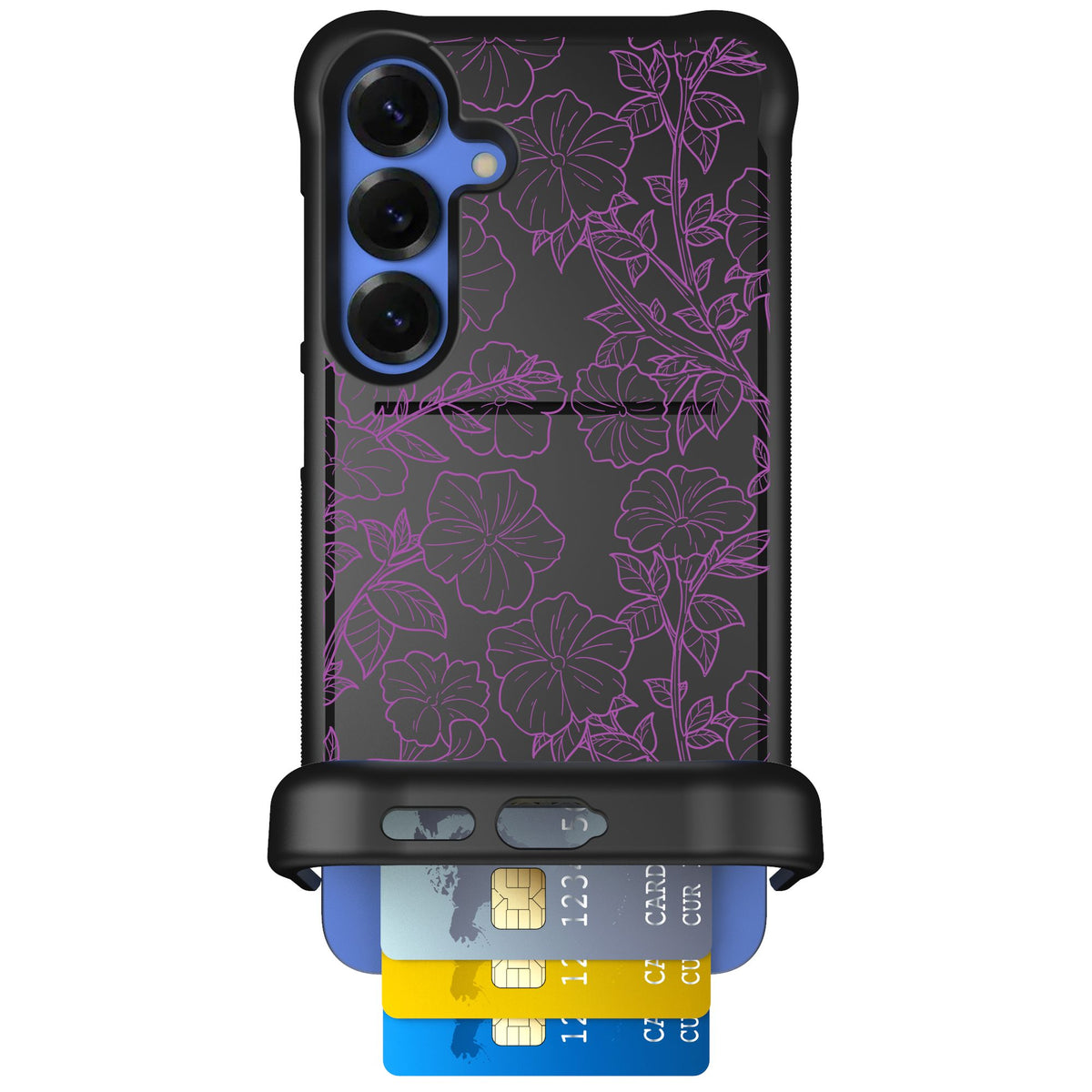 Scooch Wingmate Purple Petunias for Galaxy S25+ — Case