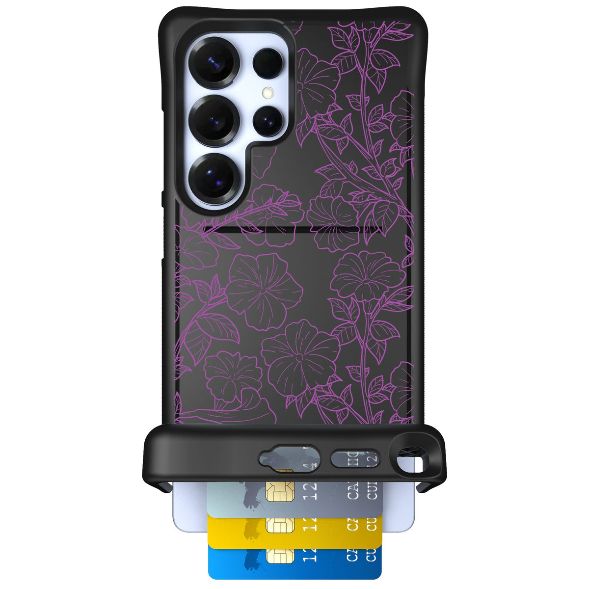 Scooch Wingmate Purple Petunias for Galaxy S25 Ultra — Case