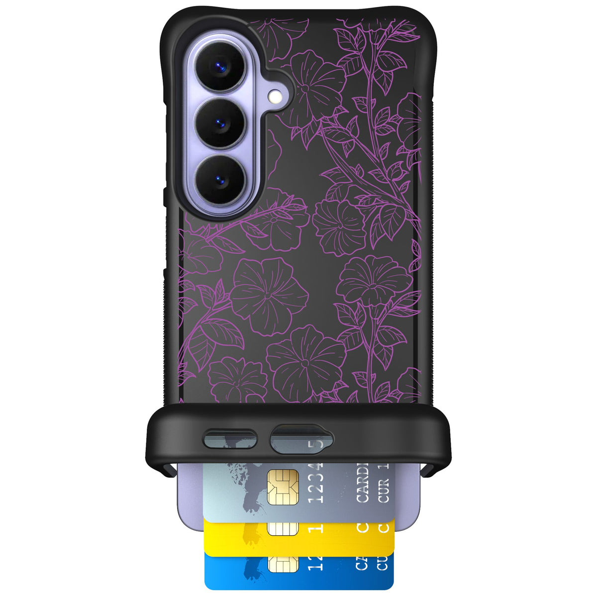 Scooch Wingmate Purple Petunias for Galaxy S26 — Case