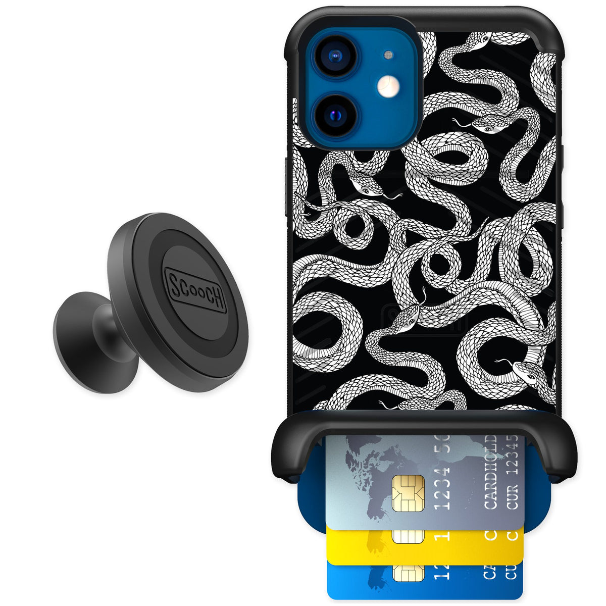 Scooch Wingmate Snakes for iPhone 12 — Starter Bundle