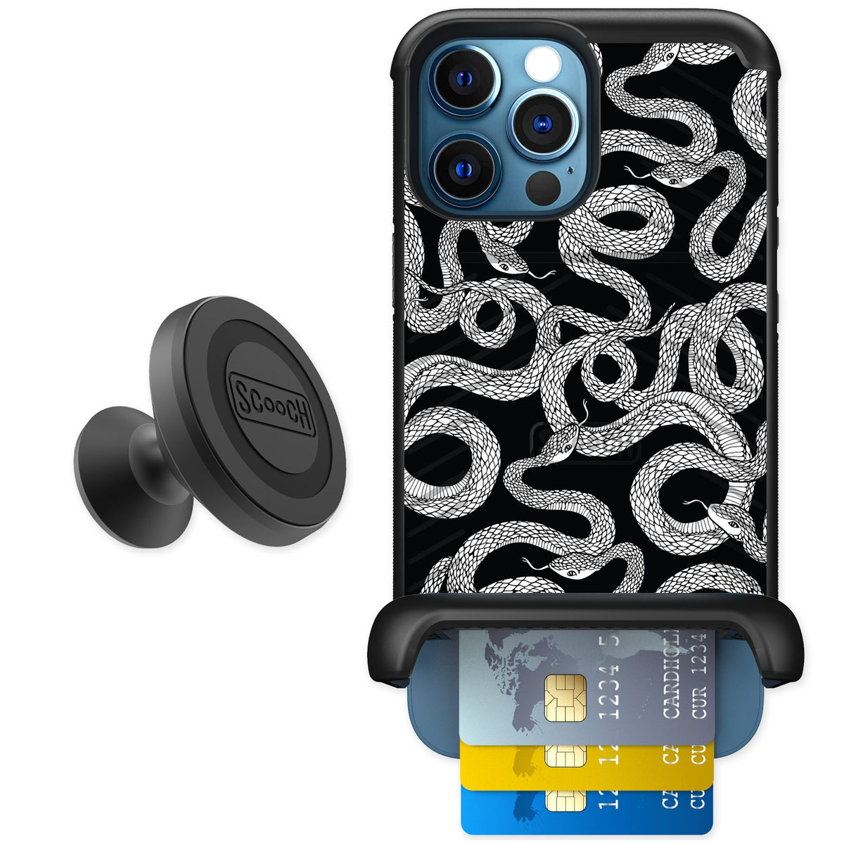 Scooch Wingmate Snakes for iPhone 12 Pro — Starter Bundle