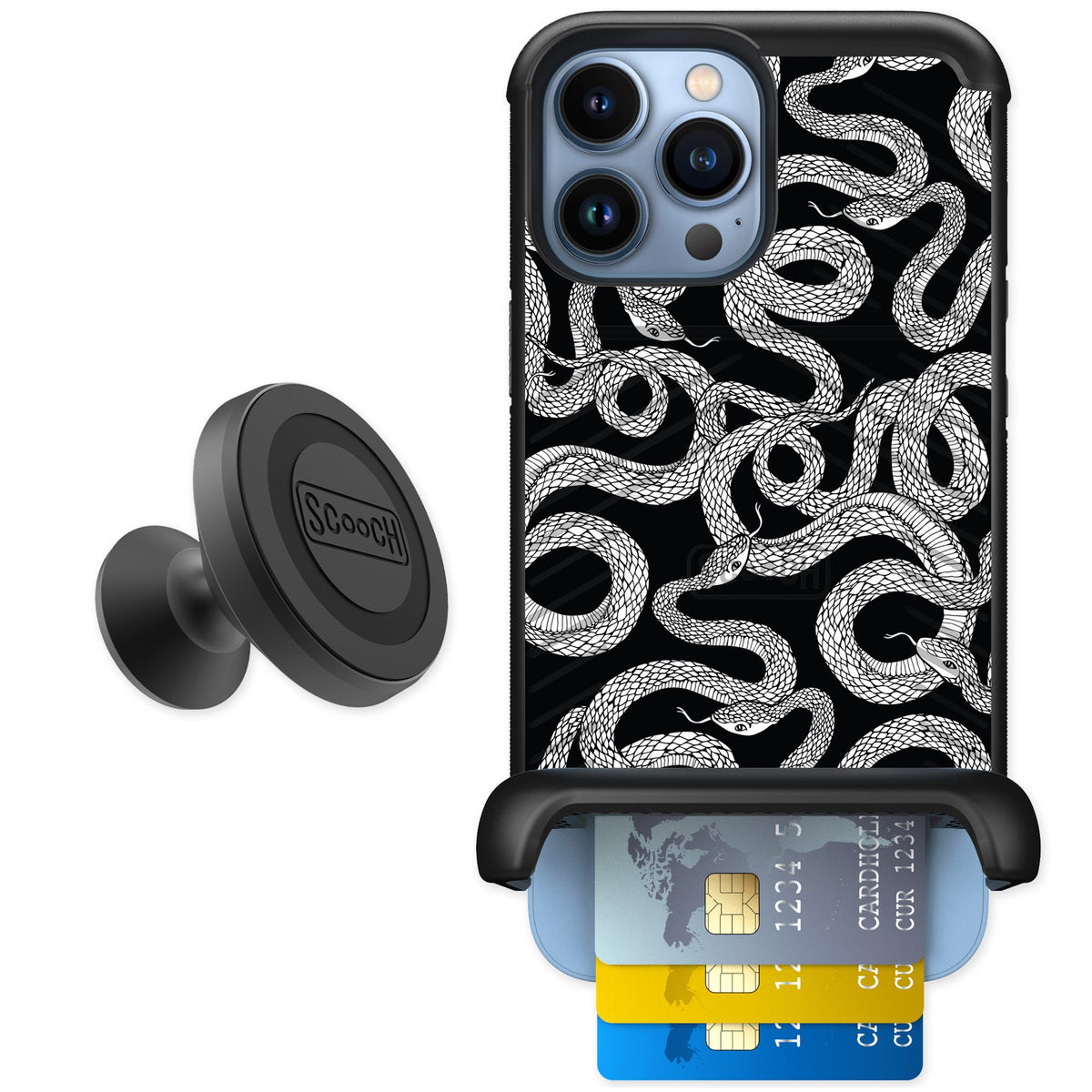 Scooch Wingmate Snakes for iPhone 13 Pro Max — Starter Bundle