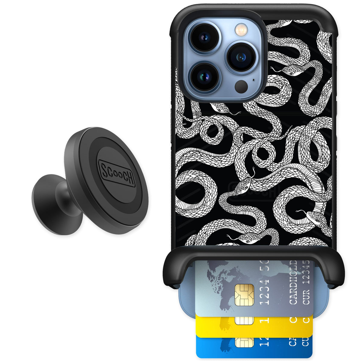 Scooch Wingmate Snakes for iPhone 13 Pro — Starter Bundle