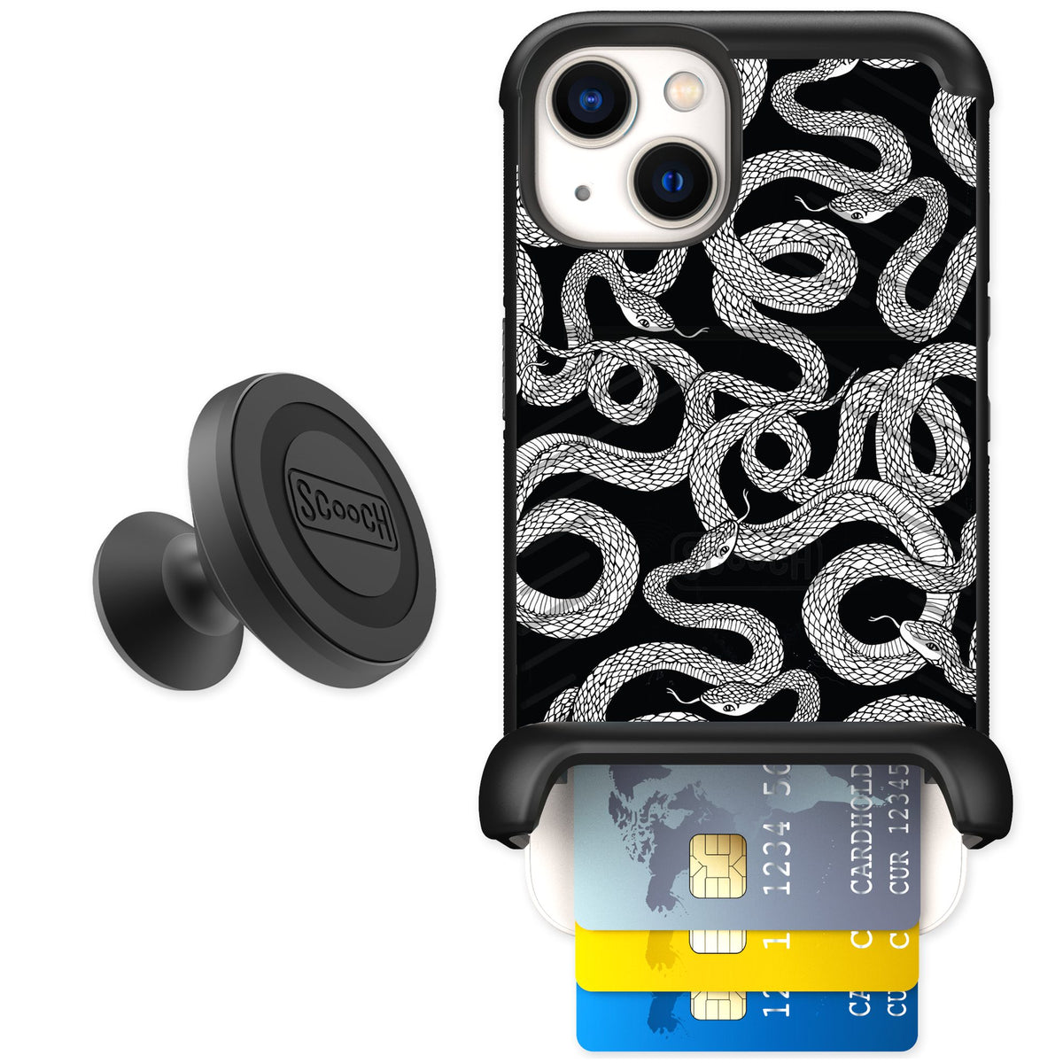 Scooch Wingmate Snakes for iPhone 13 — Starter Bundle