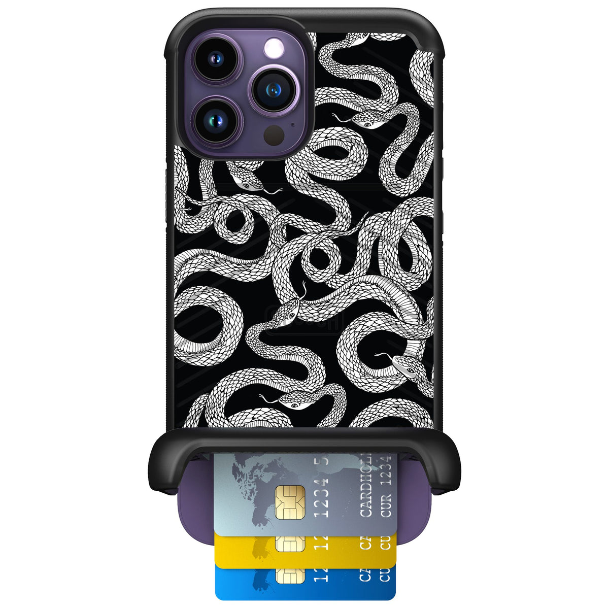 Scooch Wingmate Snakes for iPhone 14 Pro Max — Case