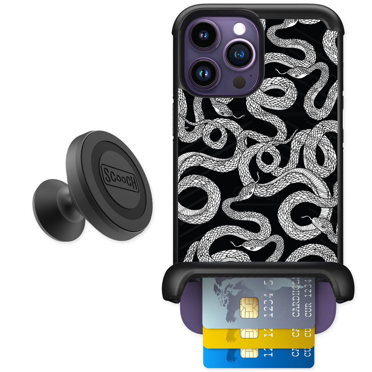 Scooch Wingmate Snakes for iPhone 14 Pro Max — Starter Bundle