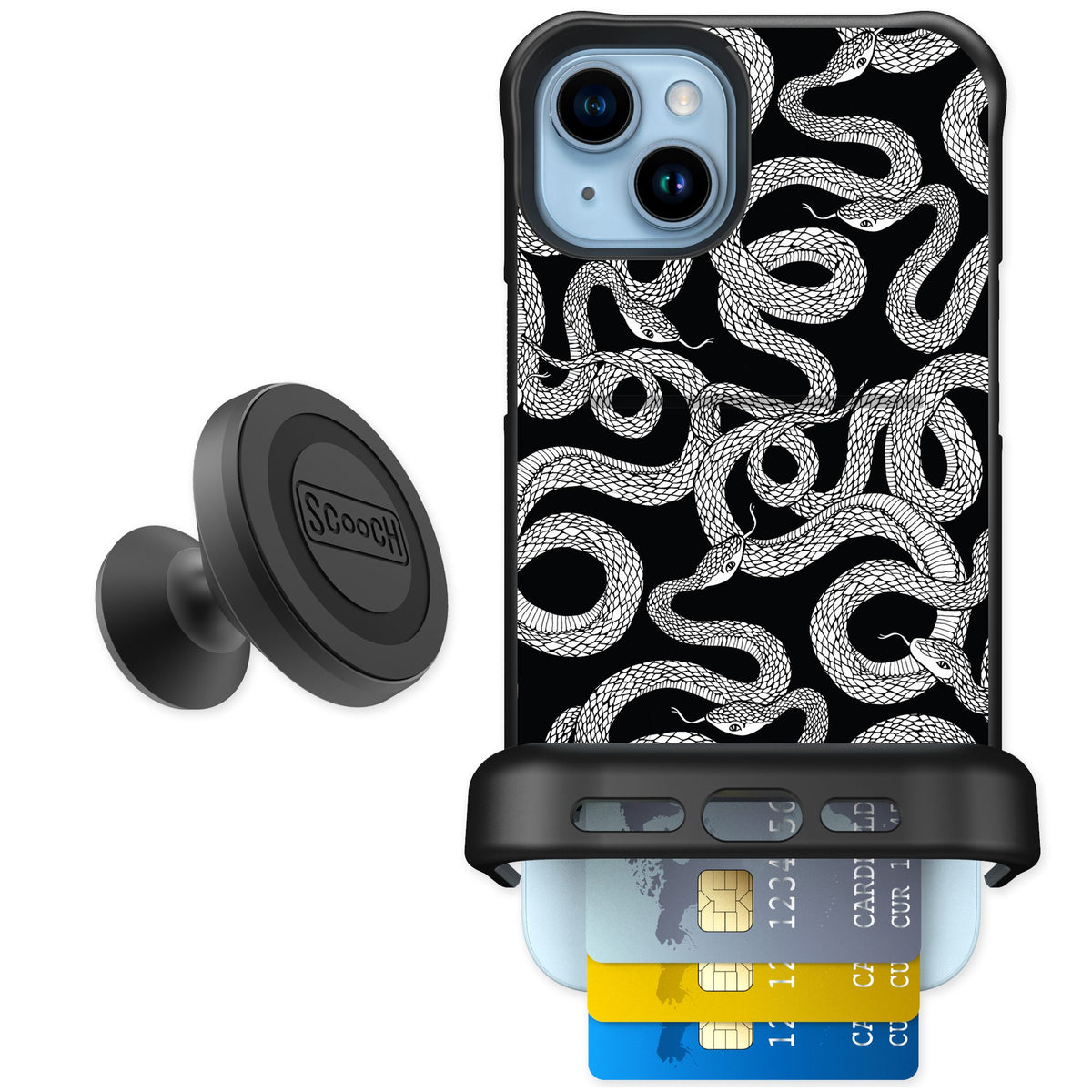 Scooch Wingmate Snakes for iPhone 14 Plus — Starter Bundle