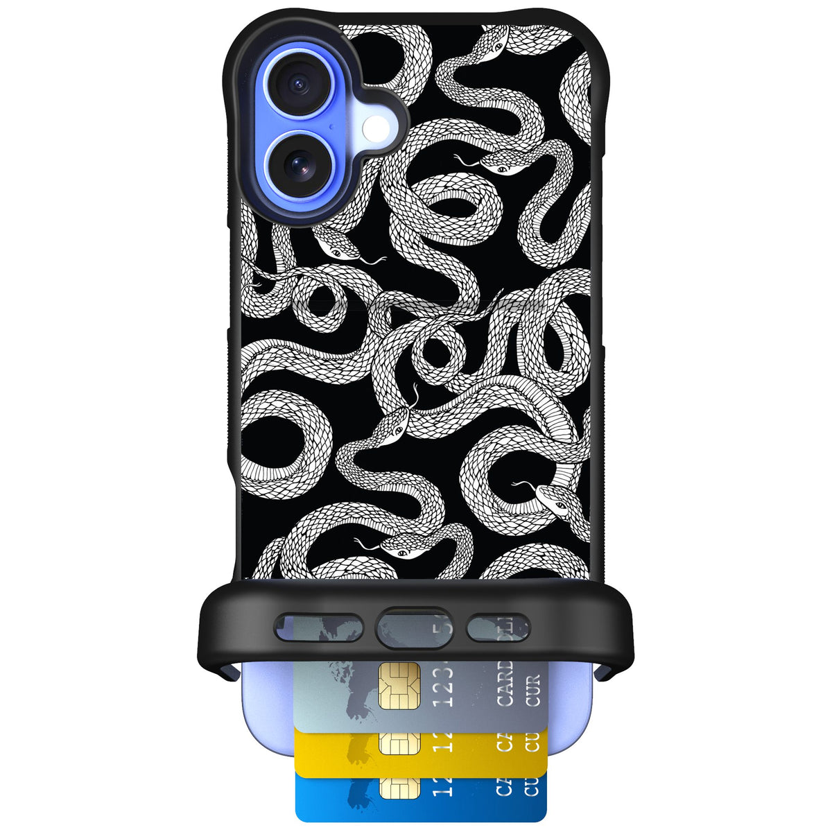Scooch Wingmate Snakes for iPhone 16 Plus — Case